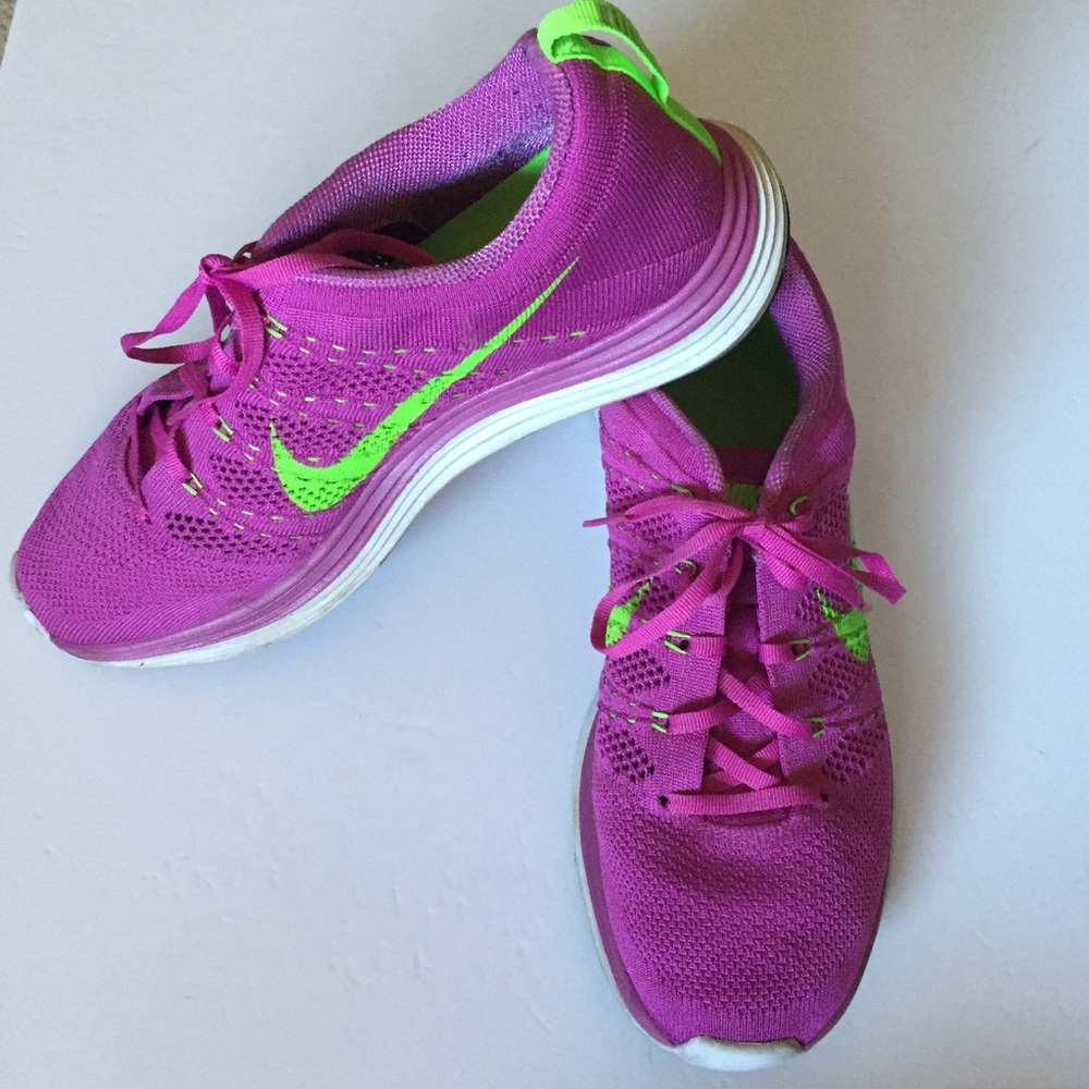 NIKE Flyknit Lunar 1 - pink / purple - 10